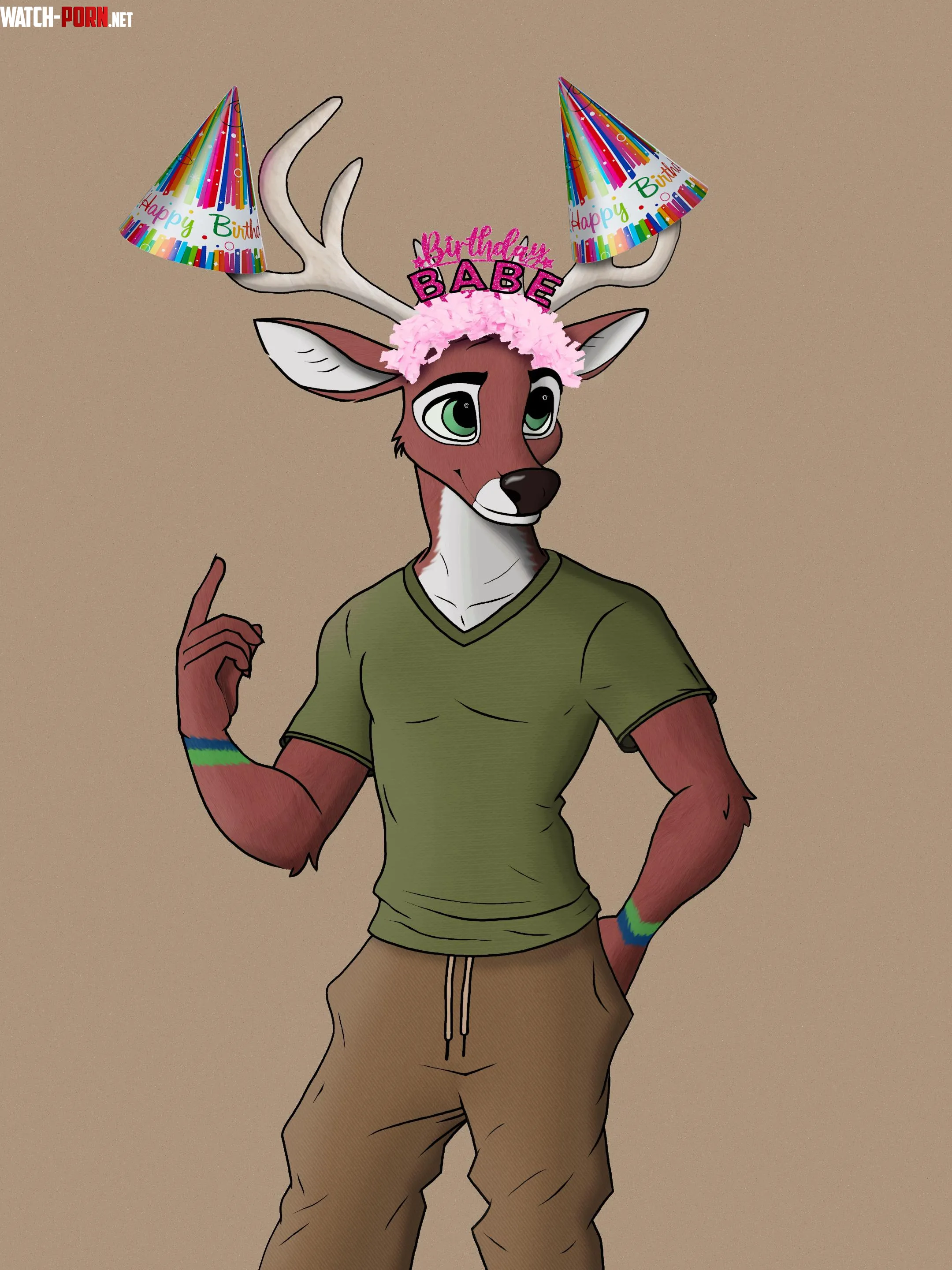 Birthday Deer by Sphere_Deer