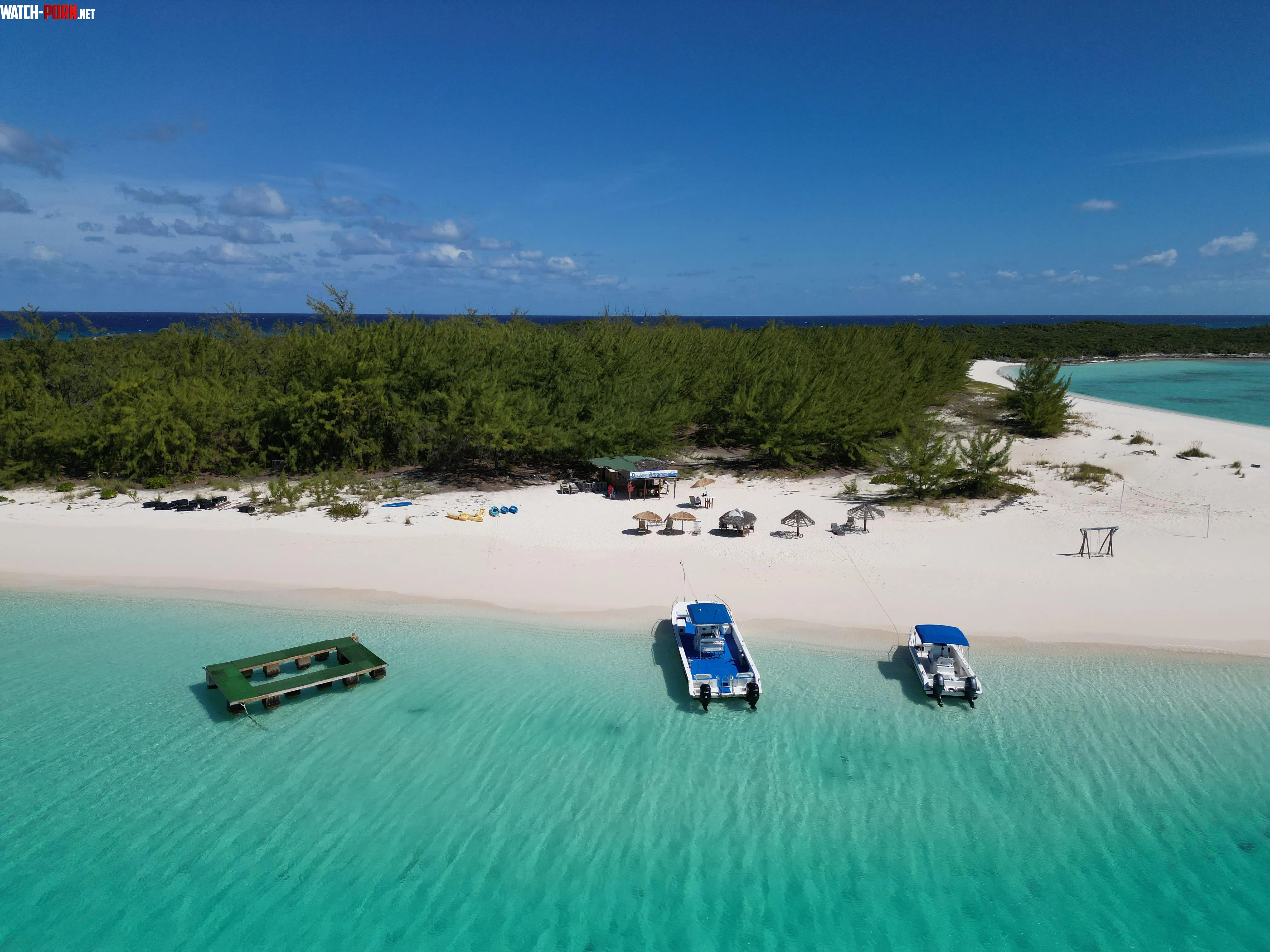 Da Sand Bar Stocking Island Exuma No filter needed shot on DJi Mini 3 Pro OC not AI by Admirable-Boat-5318