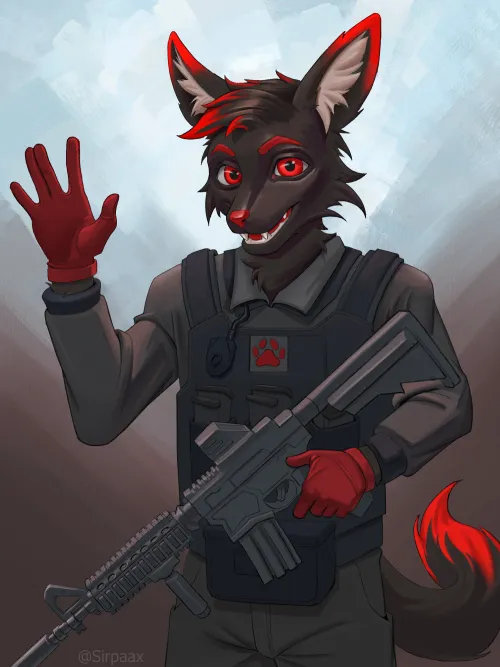 Thumbnail Special Agent Joseph: Custom Sona Art | Furry