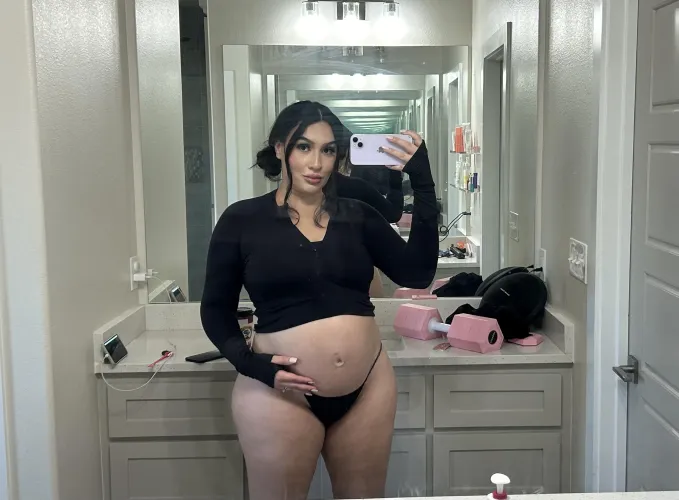 Thumbnail 6 Month Mark - Am I Big Enough Yet: Reflecting on PreggoPorn with Foreignbby69