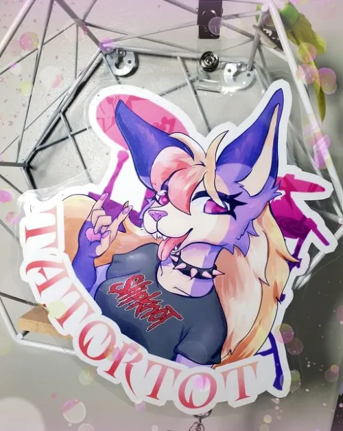 Thumbnail Commissioned Badge for Rae: An Artistic Feat by PaintBrushBirdie - furry