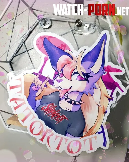 This badge commission was completed for Rae  art by me by PaintBrushBirdie