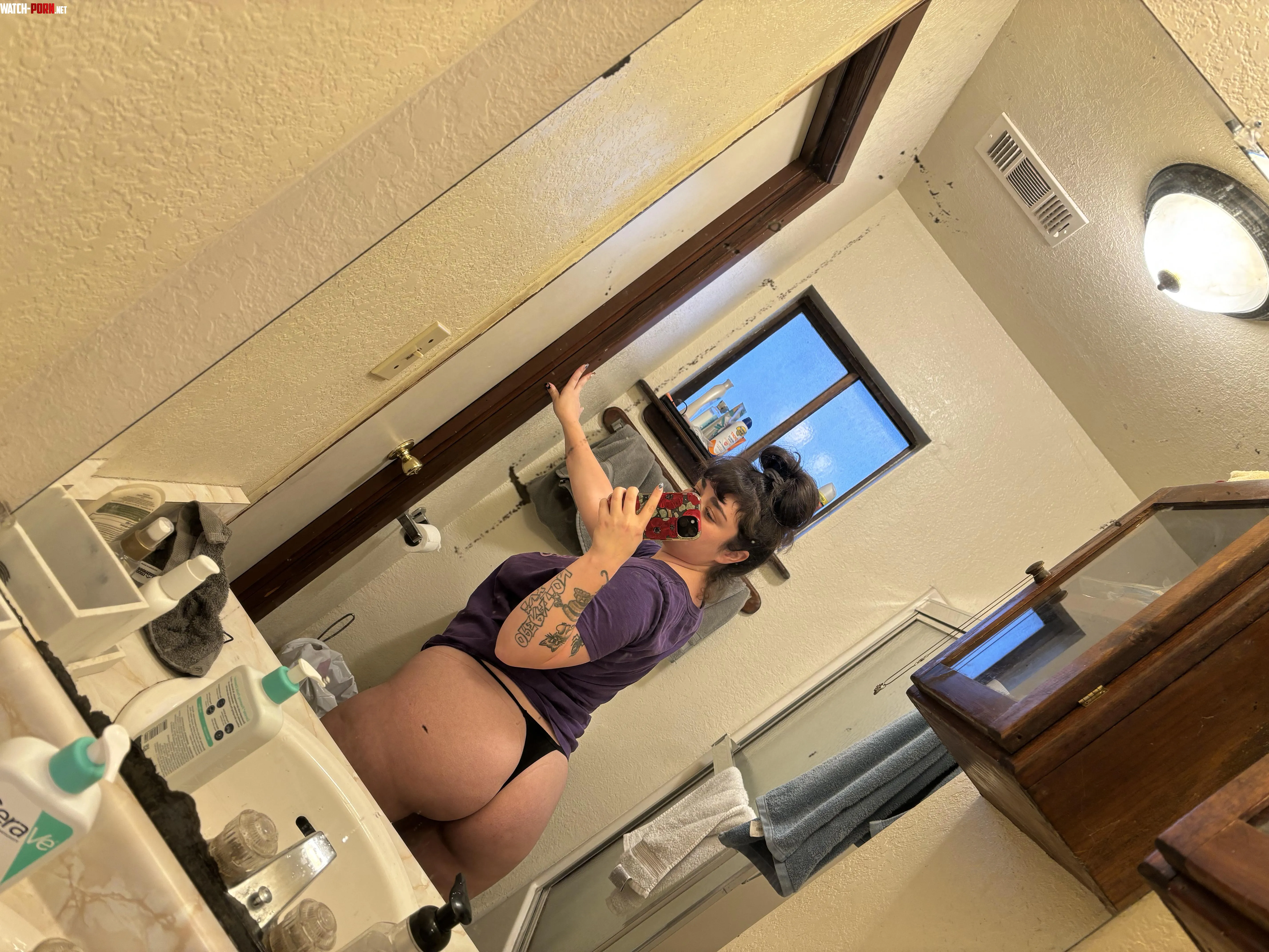 Dont let me cum over if you dont want me taking ass pics in your bathroom  by BigSlutTinyToes