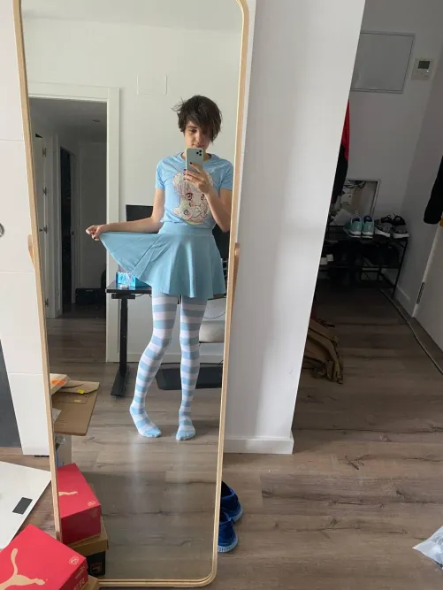 Thumbnail LilFemboyka Rocks the Beloved Skirt in femboy