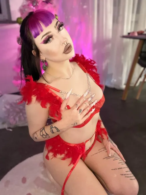 Thumbnail mayerlitriana Showcases a Spooky Lingerie Set for Halloween | lingerie