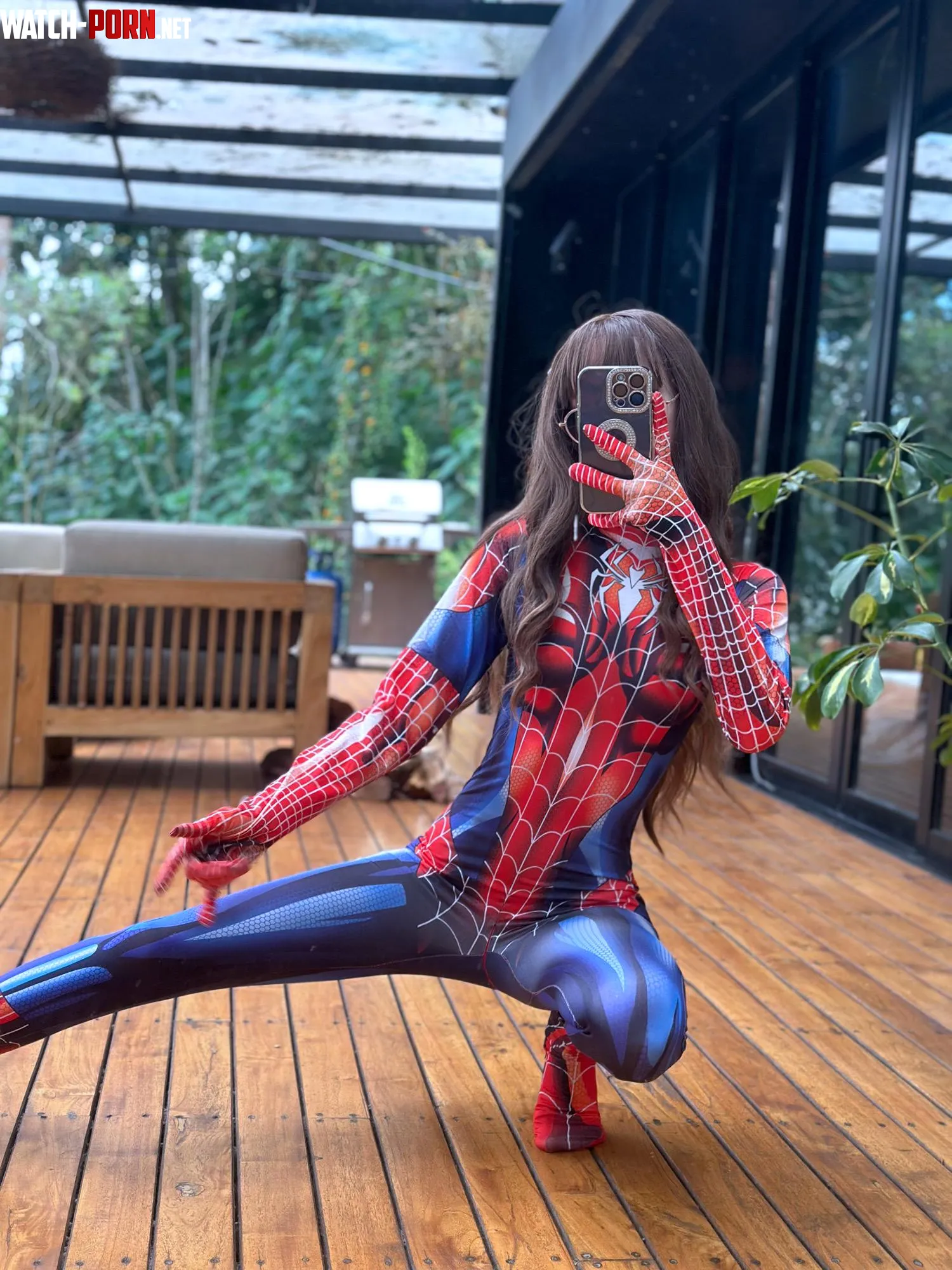 My Spiderman outfit makes me look sexy af by maiadotcom