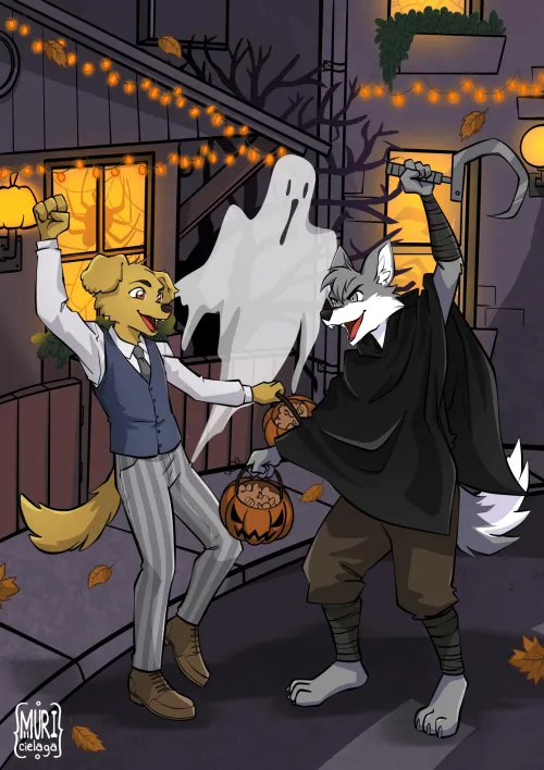 Thumbnail ThinkerDoggo Celebrates a Furry Halloween Together