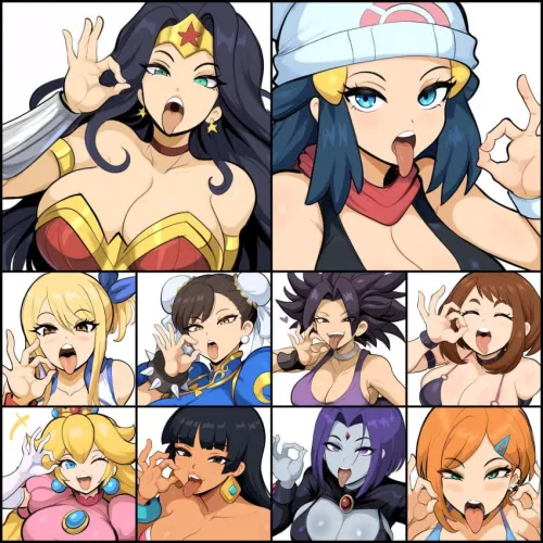 Thumbnail Character Selection: From Wonder Woman to Raven in the World of Rule34 by Godzilla219