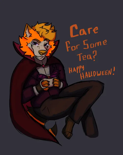 Thumbnail Furry Delights for Dinner & Tea: Rushed Halloween Art by WhostoIemyPOTATOES