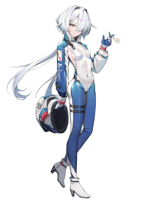 Thumbnail WhiteBlue Racer Suit: A Unique Take on Anime Bodysuits