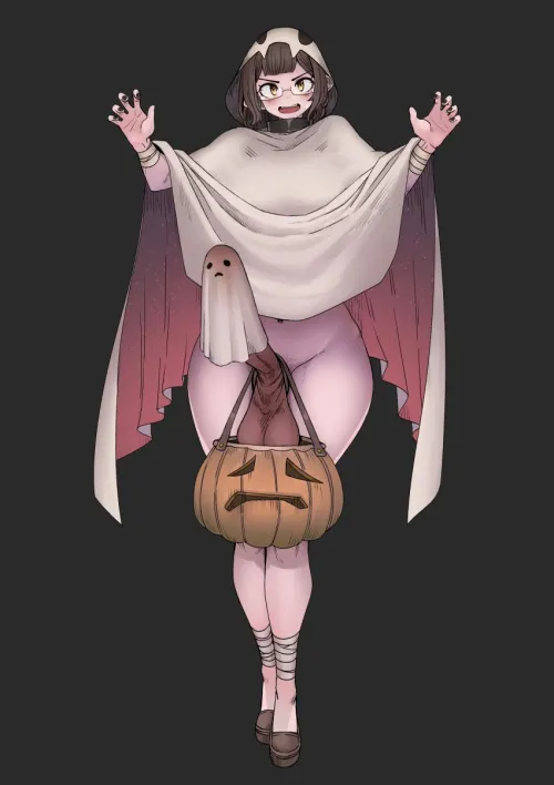 Thumbnail Experience a Sensual Trick or Treat by mistimagi in the captivating world of futanari