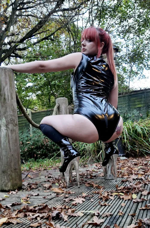 Thumbnail Discover Shiny Bliss: PVC Bodysuit Adventure by Princess_Diss