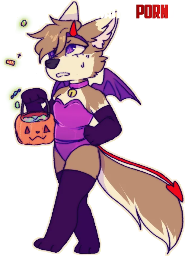 Im going out to find candy whos going with me  art by my friend SaintFrostShh by Snowwingedwolf