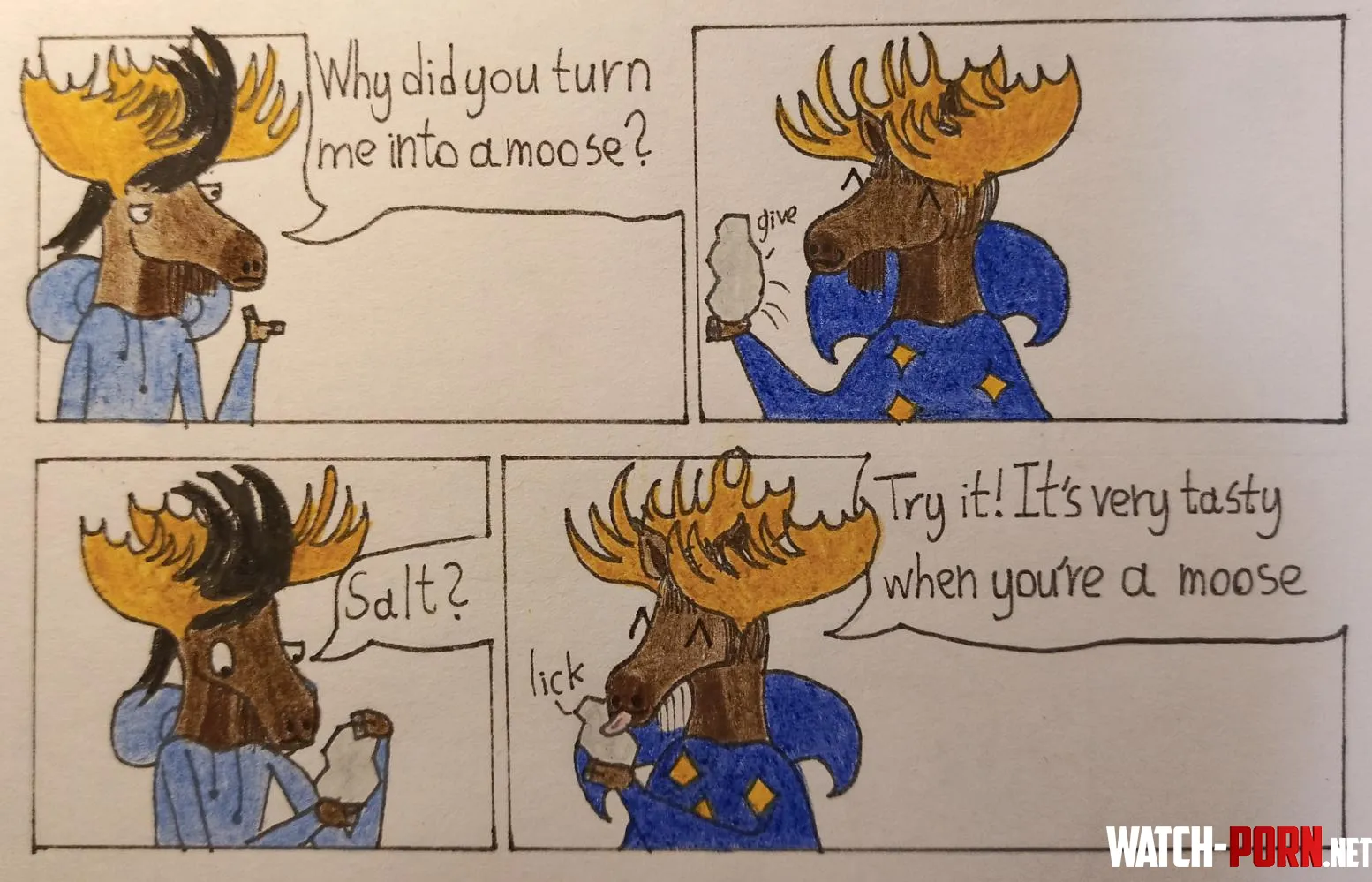 Moose art by me  by MrMoor2007