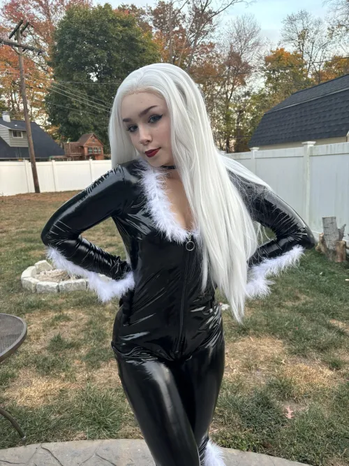 Thumbnail Feline Charm: Black Cat Cosplay by Madison in CosplayGirls Category