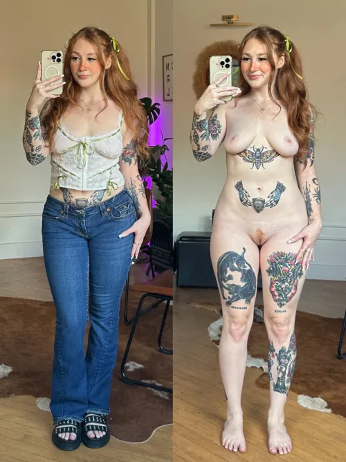 Thumbnail Redhead Beauty Revealed: A Natural On/Off Transformation by xgingerspicex