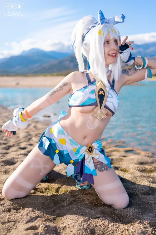 Thumbnail Mualani from Genshin Impact Cosplay by Kerocchi | CosplayLewd Category