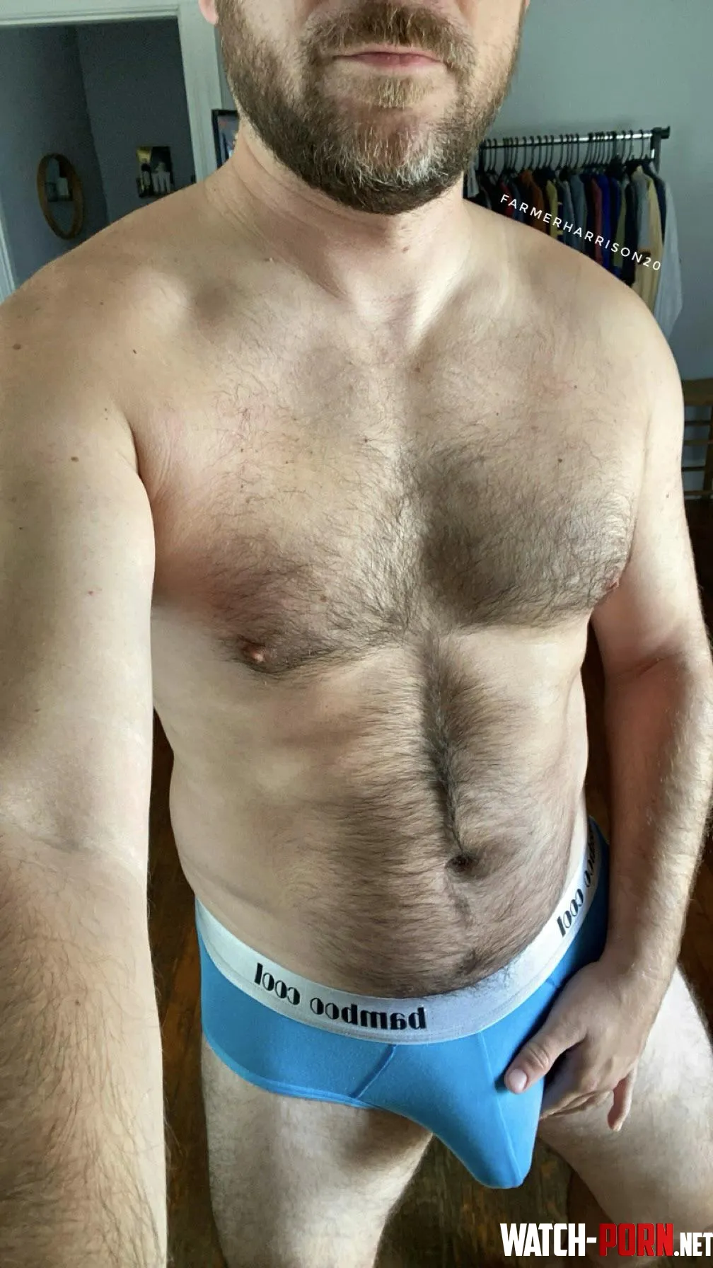 This underwear is so soft and feels good on my bulging morning cock 34 by FarmerHarrison20