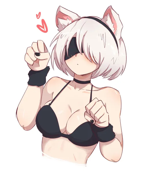 Thumbnail Feline Appeal: Catgirl 2B's Booty Secrets | xKillua666