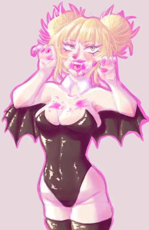 Thumbnail Spooky Fun: Toga's Halloween Costume Delight from BokuNoEroAcademia by seln0v