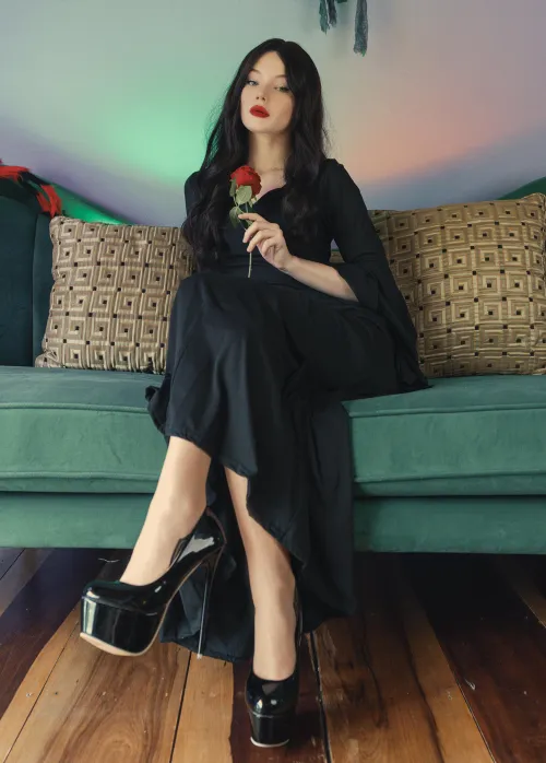 Thumbnail Dark Elegance: Morticia Addams Cosplay | DelicateDaisyDiva