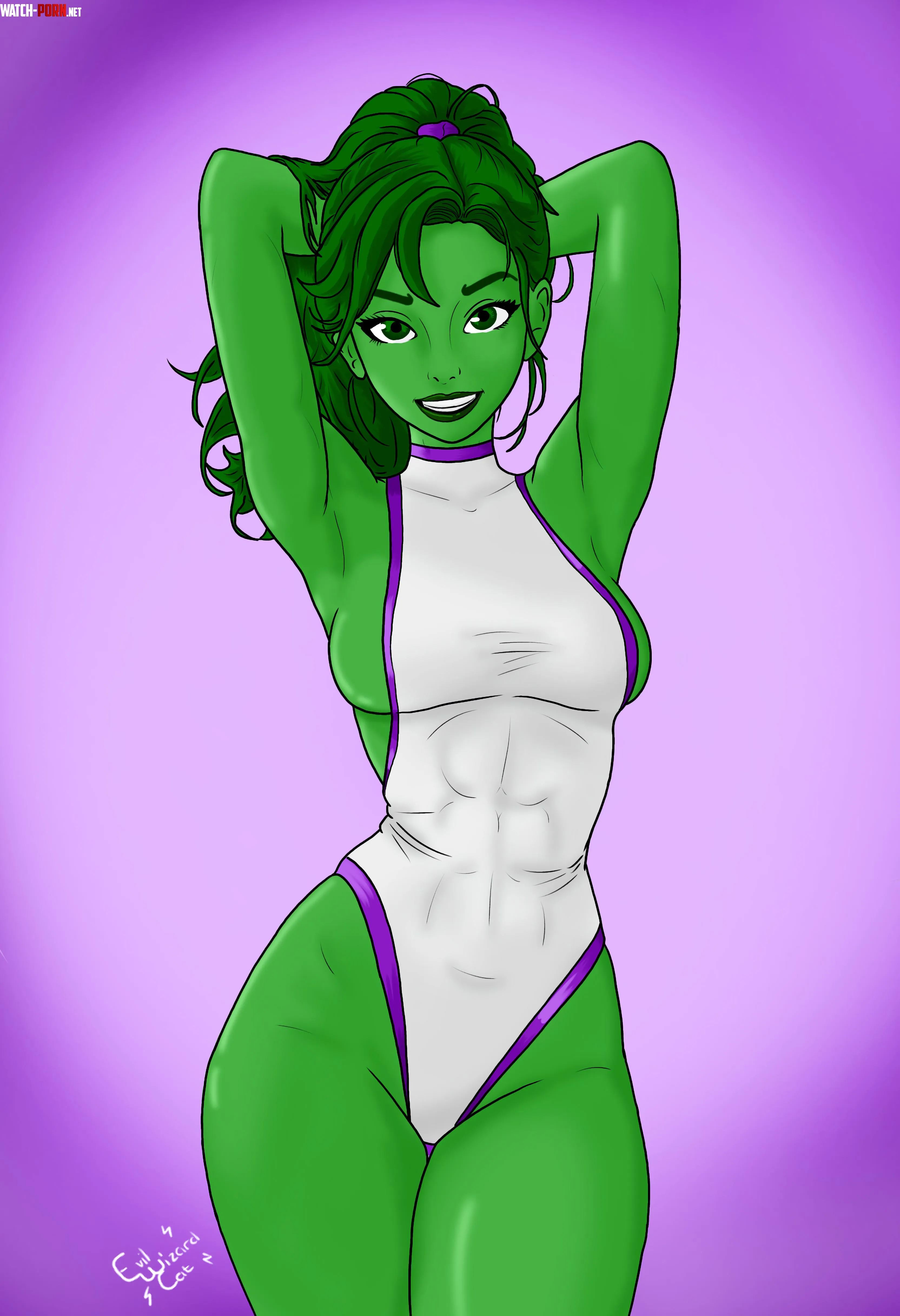 SheHulk by me by EvilWizardCatRaaaaar