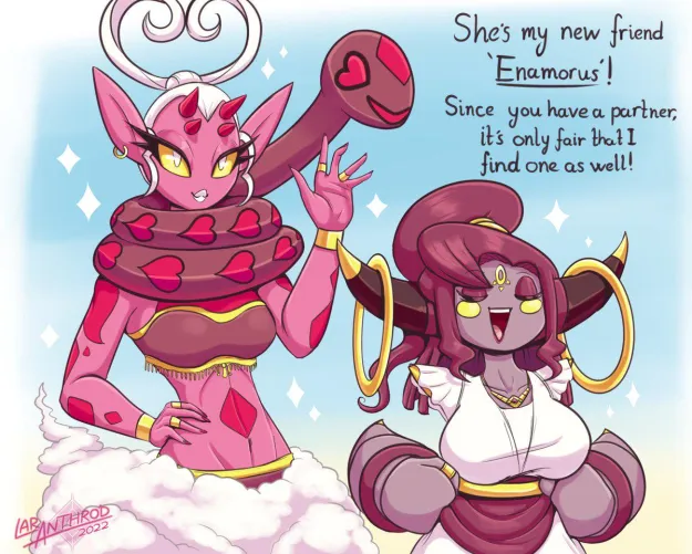 Thumbnail Different-School9130's Unique Story: Hoopa and Enamorus in PokePorn