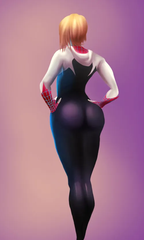 Thumbnail SpiderGwen in the Spiderverse - yagizilgun's Creative Rendition - rule34