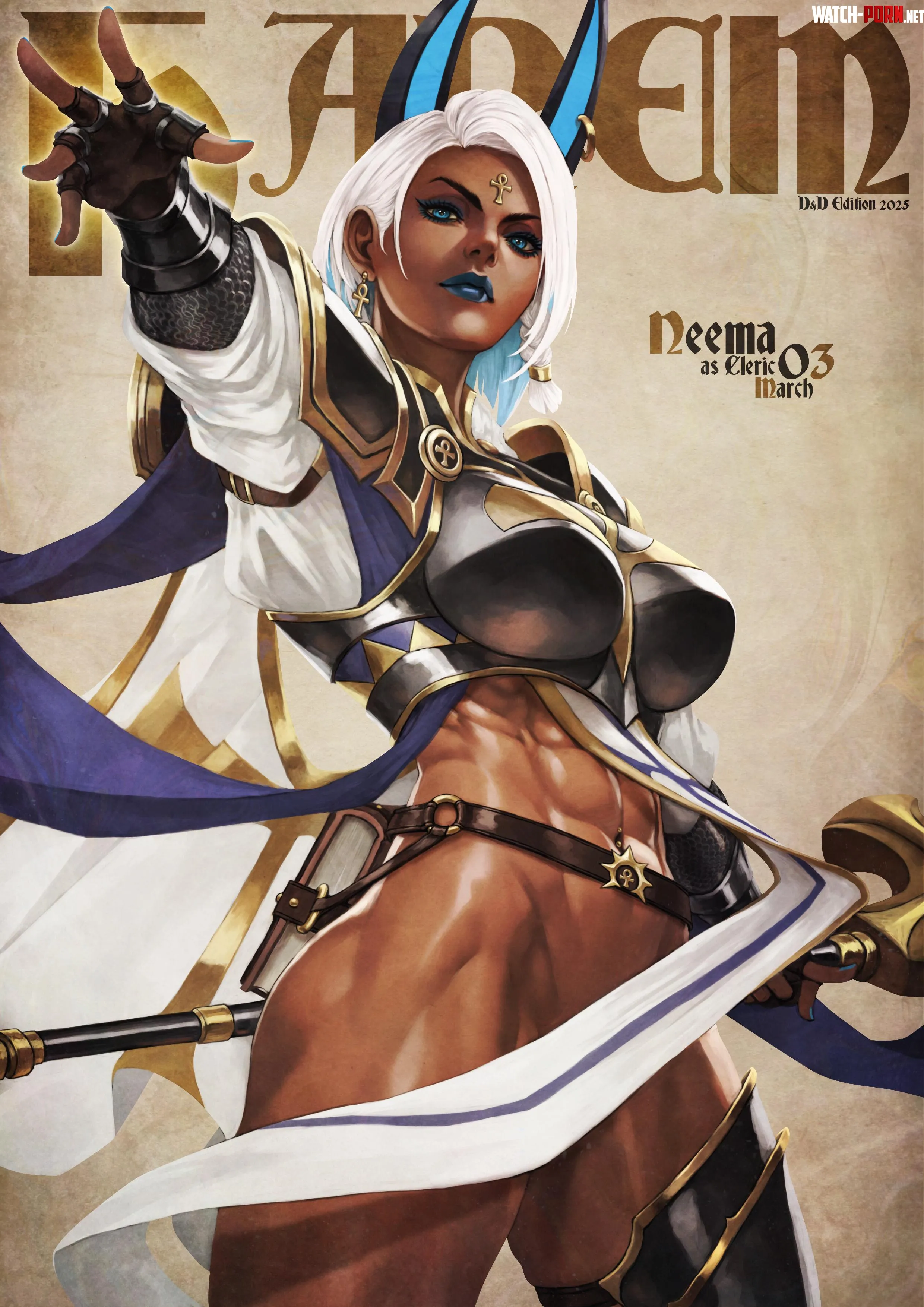 HAREM Calendar 2025  Neema MonoriRogue Original by Poke-Oji