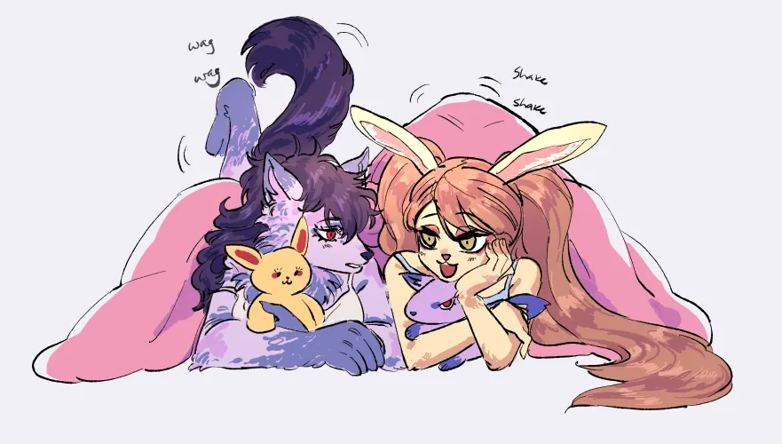 Thumbnail Unveiling a Furry Sleepover Tale by halfyen