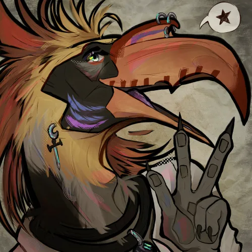 Thumbnail Discover Hornbill Icon Art by LLivael | Furry Enthusiast