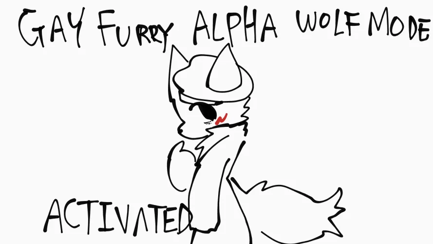 Thumbnail Activating My Inner Gay Furry Alpha Wolf Doodle by m0sinN4gant | Furry