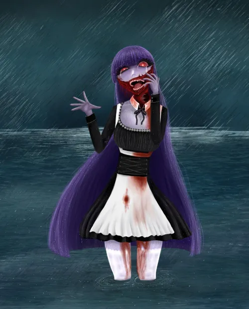 Thumbnail Embrace the Wet Zombie Maid Art by spacexchinchilla