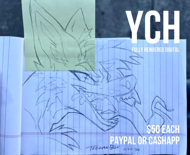 Thumbnail Teeganblu Introduces NEW MAW TOOTHY YCH Art Availability