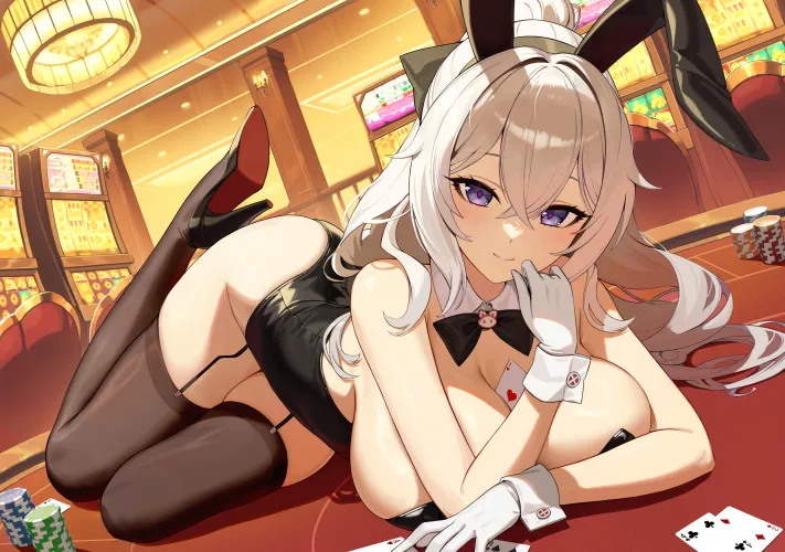 Thumbnail CheetahSperm18 Presents Casino Bunny Bronya Honkai Impact III in Pantsu