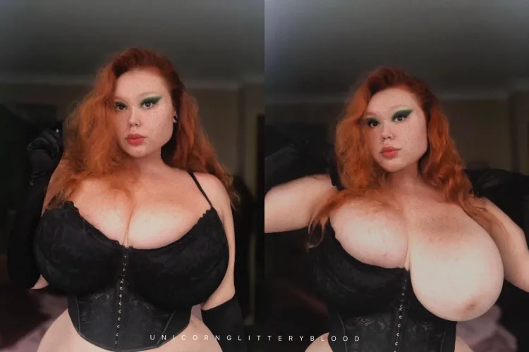 Thumbnail OC Sometimes: Unicornglitteryblood's Reflection on Big Tits | Stacked Category