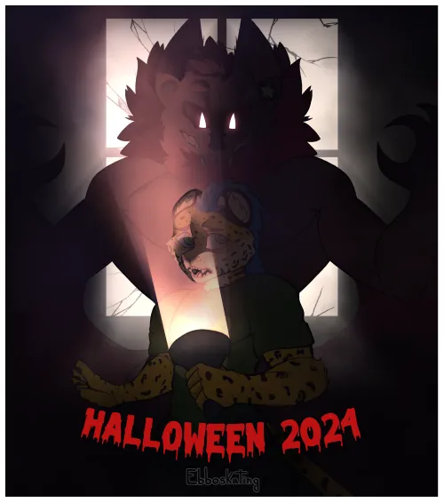 Thumbnail Captivating Artwork by Laaaart for a Halloween Event | furry