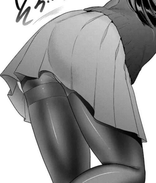 Thumbnail LF Mono Source Hentai Art Analysis: Sensual Schoolgirl in Pleated Skirt