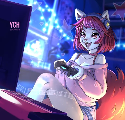 Thumbnail Furry Fantasies Await: Explore Soranihanabi's YCH Link