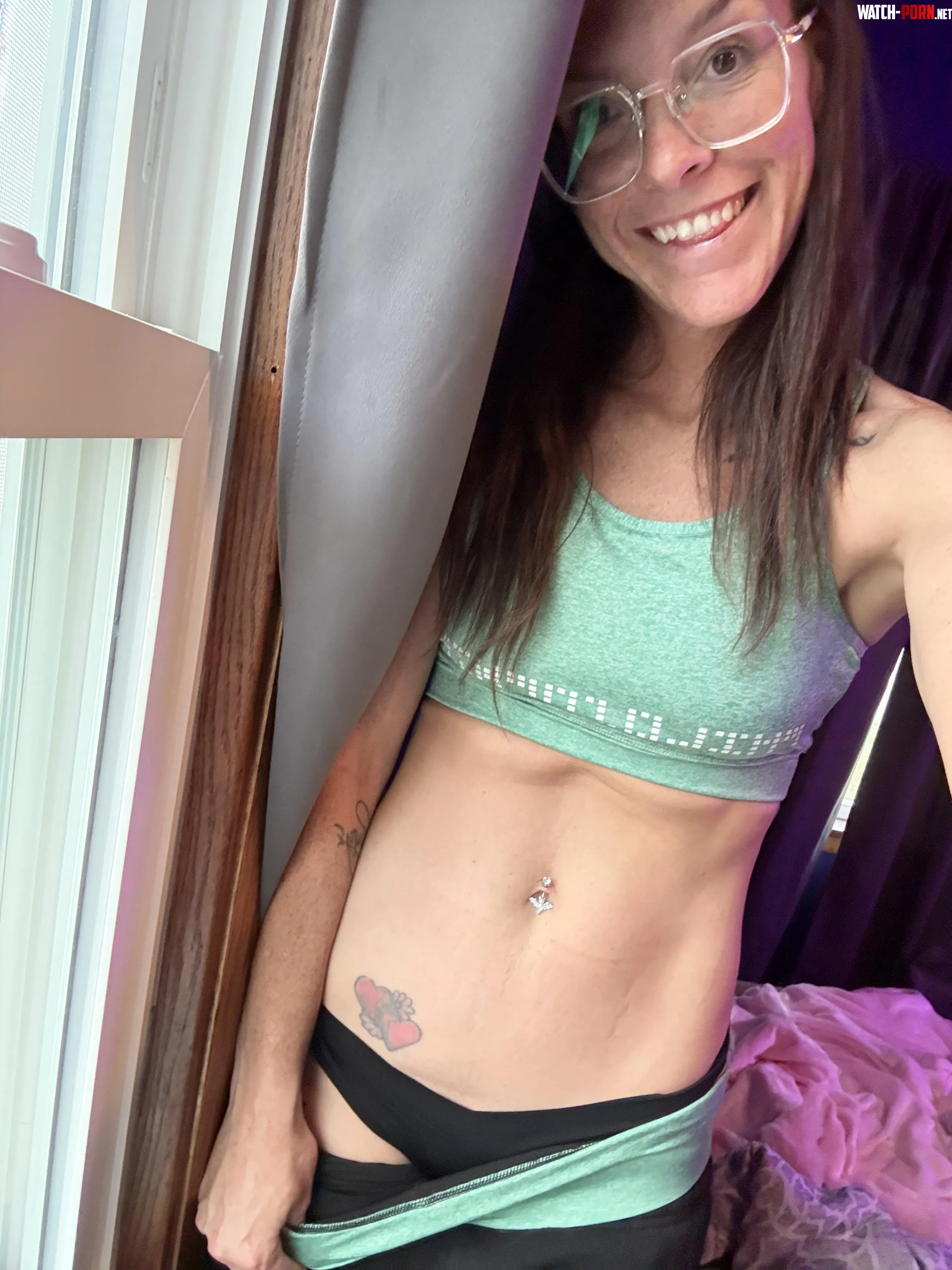 This mama of 4 likes to wear sexy undies to workout  by Hedontastical