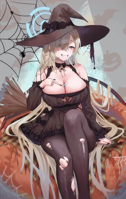 Thumbnail Asuna Unveils Her Spooky Side in a Halloween Costume by BNWOWhiteboiSissy