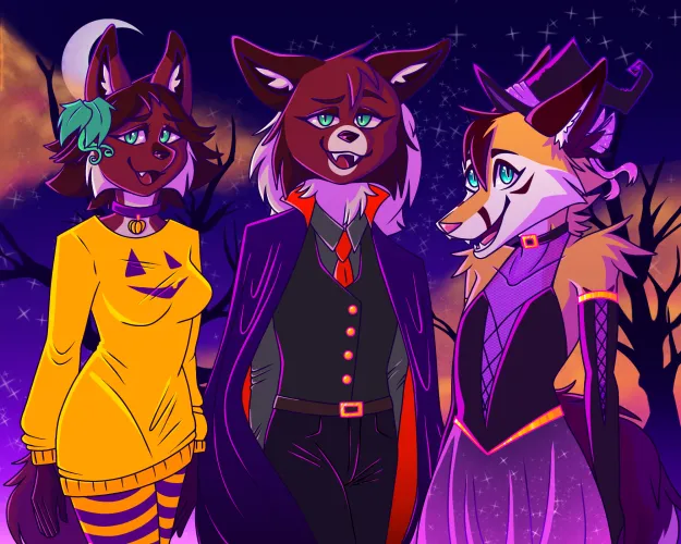 Thumbnail Happy Late Halloween Art by Me by FluffyRUwUster - Furry Category Article