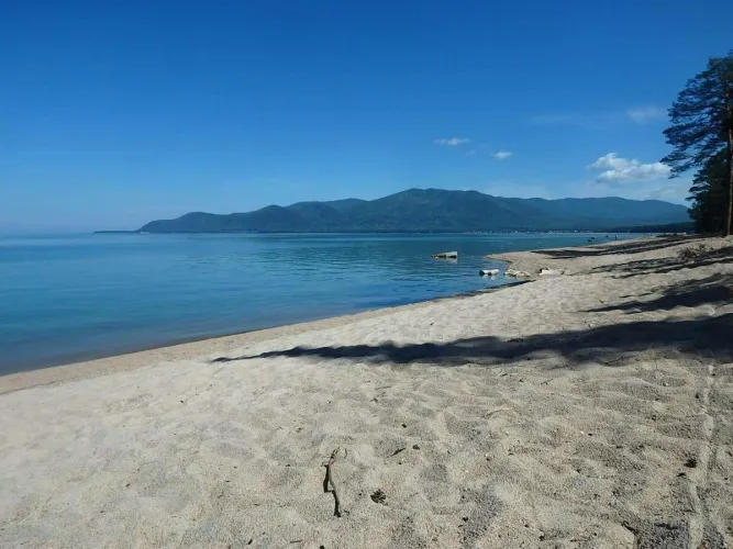 Thumbnail Tranquil Beach Views: Relaxing at Lake with Sandy Beach