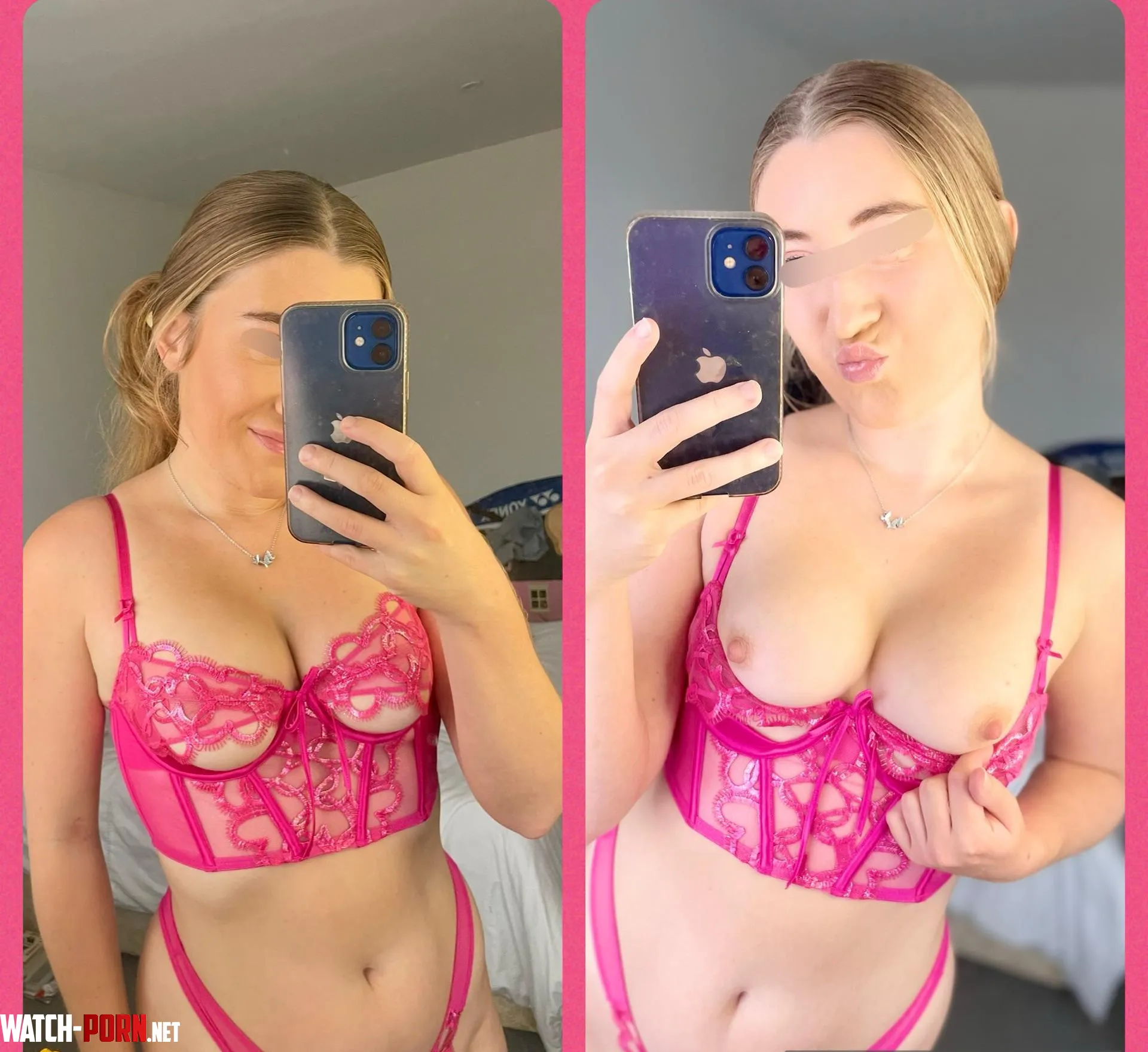 Do you prefer my pretty pink lingerie on or off by Tallulahmwah