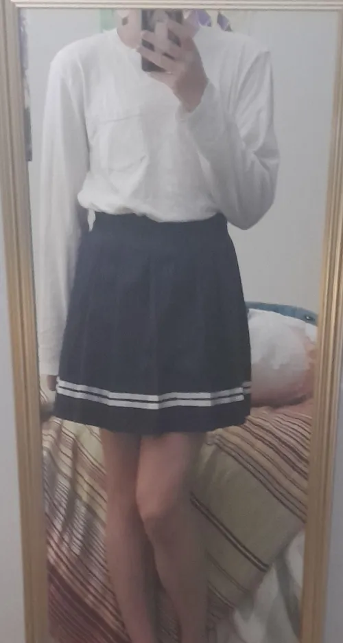 Thumbnail Bare Legs or Thigh Highs? shinka2awa's Dilemma