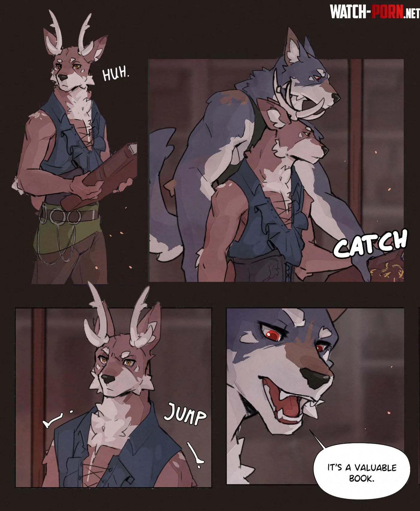  A few panels from new episode of my webtoon My dear Wolf by Stira00