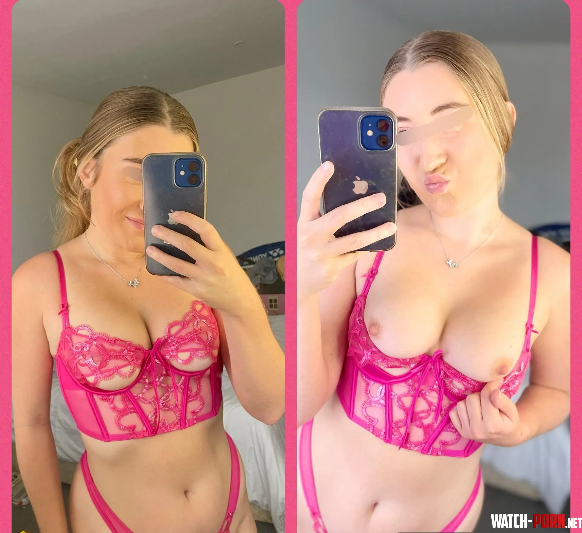 Do you prefer my pretty pink lingerie on or off  by Tallulahmwah