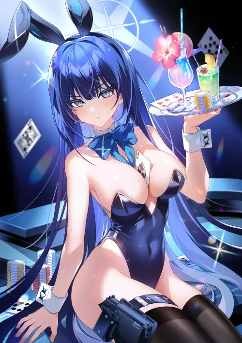 Thumbnail Explore Casino Bunny Saori Blue Archive by CheetahSperm18 - Exclusive! | animebodysuits