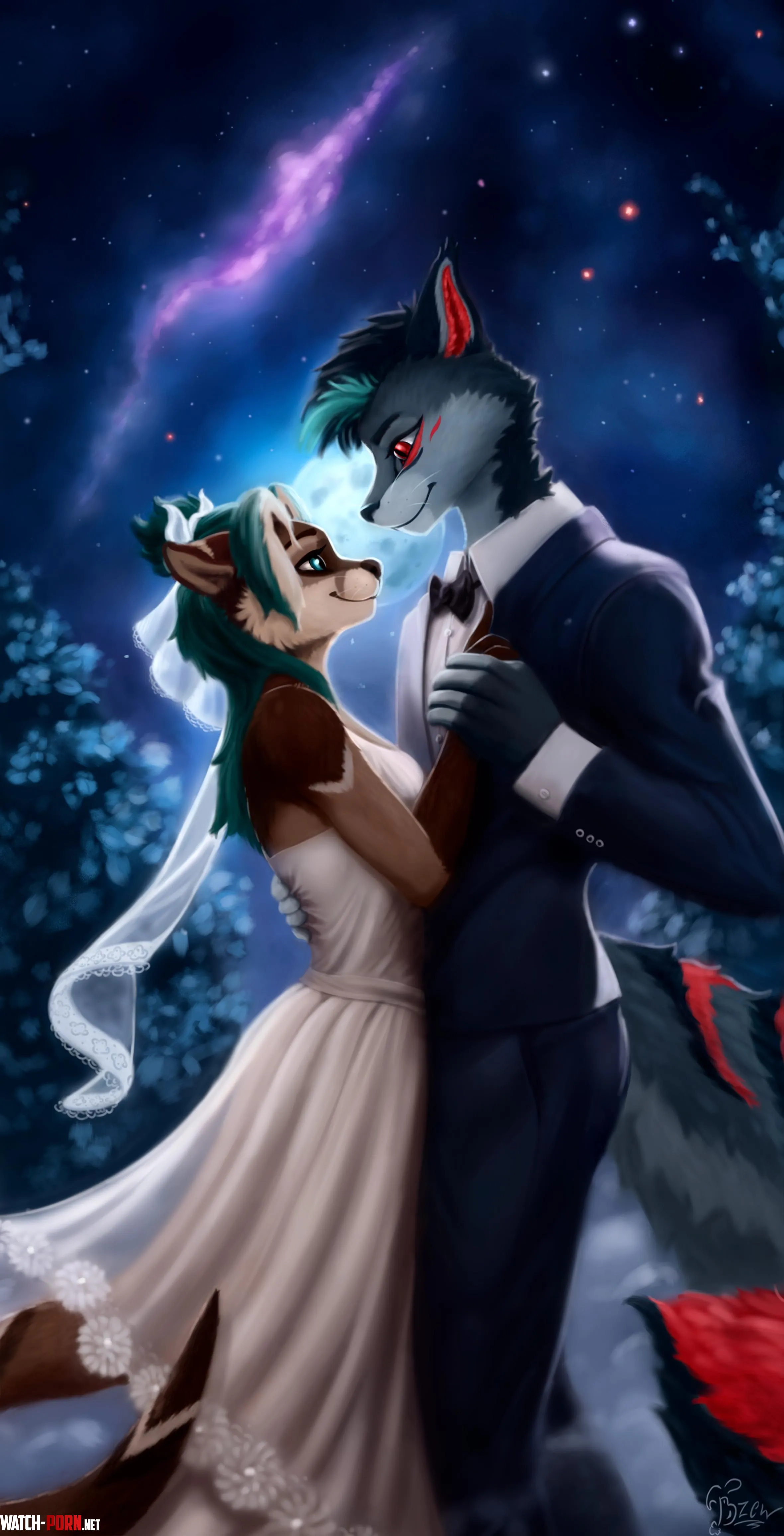 Wedding gift commission for Zarosabone 3 by Bzew4U