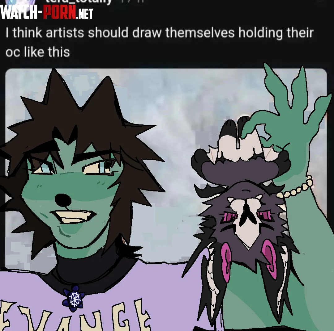 meme drawover Would you hold your oc like that by nakkumi